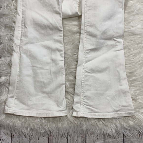 ZARA White Flare Leg Jeans sz 4 - Picture 4 of 9